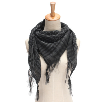 ไลท์เวทหญิงอาหรับสำหรับบุรุษชายทหาร Shemagh ผ้าพันคอผ้าคลุมไหล่คลุม Keffiyeh สีเทาร้อน ไลท์เวทหญิงอาหรับสำหรับบุรุษชายทหาร Shemagh ผ้าพันคอผ้าคลุมไหล่คลุม Keffiyeh สีเทาร้อน
