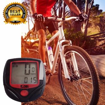 ไมล์จักรยาน วัดความเร็ว กันน้ำ (สีแดง/ดำ) Mountain Bike riding speed tachometer odometer ไมล์จักรยาน วัดความเร็ว กันน้ำ (สีแดง/ดำ) Mountain Bike riding speed tachometer odometer