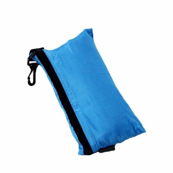 Hot Single Liner Silk Satin Inner Travel Hostel Sheet Sack Camping Sleeping Bag Sky blue - intl image