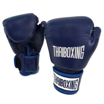 THAIBOXING นวมหนังเทียม ขนาด 10 ออนซ์ สีน้ำเงิน THAIBOXING นวมหนังเทียม ขนาด 10 ออนซ์ สีน้ำเงิน