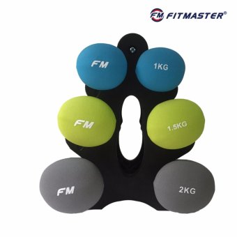 FITMASTER ชุดดัมเบลล์นีโอพรีน พร้อมชั้นวาง Neoprene Dumbbell Set IR 92089-D FITMASTER ชุดดัมเบลล์นีโอพรีน พร้อมชั้นวาง Neoprene Dumbbell Set IR 92089-D