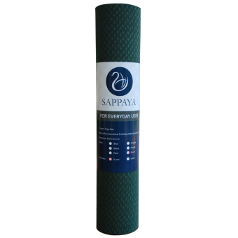 Sappaya Yoga Mat เสื่อโยคะ 2 Layers หนา 6 mm - สีเขียว Sappaya Yoga Mat เสื่อโยคะ 2 Layers หนา 6 mm - สีเขียว