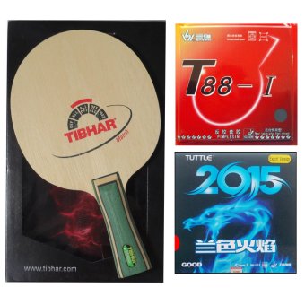 ไม้ปิงปอง TIBHER MATCH + ยางปิงปอง Sanwei T88-I + ยางปิงปอง Tuttle 2015 Good ไม้ปิงปอง TIBHER MATCH + ยางปิงปอง Sanwei T88-I + ยางปิงปอง Tuttle 2015 Good