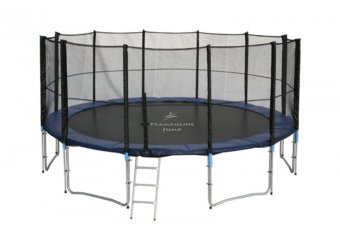 Trampolinejump แทรมโพลีน 16 ฟุต สีน้ำเงิน สำหรับเด็ก 7-9 คน Trampolinejump แทรมโพลีน 16 ฟุต สีน้ำเงิน สำหรับเด็ก 7-9 คน
