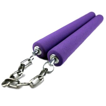 Kinglion Sport KIDS กระบองสองท่อนโฟมสำหรับเด็ก กระบอง2ท่อนสีม่วง Purple Kids Foam Nunchaku/Nunchucks Martial Arts Training Equipment (130G/25MM) Kinglion Sport KIDS กระบองสองท่อนโฟมสำหรับเด็ก กระบอง2ท่อนสีม่วง Purple Kids Foam Nunchaku/Nunchucks Martial Arts Training Equipment (130G/25MM)