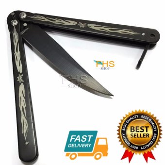 FHS Balisong Knife มีดบาลีซอง ขนาดใบรวมด้าม 21.5 cm. (ลายเปลวไฟ) FHS Balisong Knife มีดบาลีซอง ขนาดใบรวมด้าม 21.5 cm. (ลายเปลวไฟ)