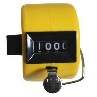 จับติ้วนับเลขเชิงกล Clicker สีเหลือง จับติ้วนับเลขเชิงกล Clicker สีเหลือง