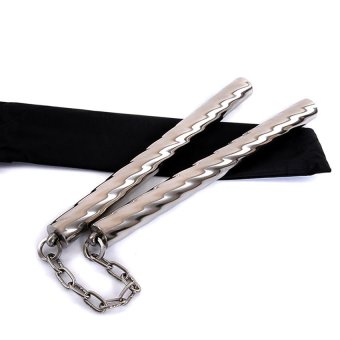 Kinglion Sport กระบองสองท่อนสแตนเลสสำหรับผู้ใหญ่ กระบอง2ท่อนแบบเกลียว Screw Type Stainless Steel Nunchaku/Nunchucks Martial Arts Training Equipment (350G/25MM) Kinglion Sport กระบองสองท่อนสแตนเลสสำหรับผู้ใหญ่ กระบอง2ท่อนแบบเกลียว Screw Type Stainless Steel Nunchaku/Nunchucks Martial Arts Training Equipment (350G/25MM)