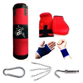 Kinglion Sport 100CM ชุดกระสอบทรายแขวน+แบ็คชก+ที่รัดมือ+ที่รัดข้อมือ กระสอบทรายผ้าใบพร้อมโซ่และตะขอเกี่ยว กระสอบทรายซ้อมมวย กระสอบทรายชกมวยพร้อมนวม Boxing Punch Bag / Heavy Bag Kinglion Sport 100CM ชุดกระสอบทรายแขวน+แบ็คชก+ที่รัดมือ+ที่รัดข้อมือ กระสอบทรายผ้าใบพร้อมโซ่และตะขอเกี่ยว กระสอบทรายซ้อมมวย กระสอบทรายชกมวยพร้อมนวม Boxing Punch Bag / Heavy Bag