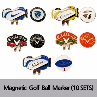 คลิปเหล็ก สำหรับติดหมวกนักกลอ์ฟ (10ชุด) - Magnetic Golf Ball Marker (10 Sets) คลิปเหล็ก สำหรับติดหมวกนักกลอ์ฟ (10ชุด) - Magnetic Golf Ball Marker (10 Sets)