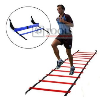 Agility Ladder 6M บันไดฝึกความคล่องตัว ขนาด 12 ขั้น ยาว 6 เมตร Agility Ladder 6M บันไดฝึกความคล่องตัว ขนาด 12 ขั้น ยาว 6 เมตร