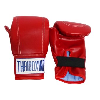 THAIBOXING แบ็คชกกระสอบทรายแบบจีบหนังเทียม (สีแดง) THAIBOXING แบ็คชกกระสอบทรายแบบจีบหนังเทียม (สีแดง)