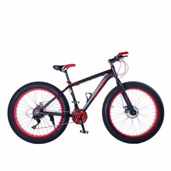 OSAKA KingkongXT 24 speed จักรยานล้อโตล้อ26นิ้ว เฟรมอลูมิเนียม สีดำแดง OSAKA KingkongXT 24 speed จักรยานล้อโตล้อ26นิ้ว เฟรมอลูมิเนียม สีดำแดง