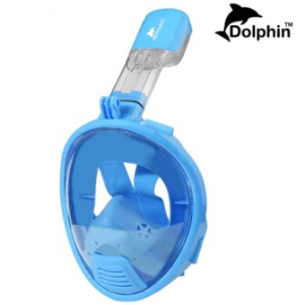Dolphin หน้ากากดำน้ำ สำหรับเด็ก แบบเต็มหน้า สน็อกเกิ้ล รุ่นใหม่ DP03N (สีฟ้า) Dolphin หน้ากากดำน้ำ สำหรับเด็ก แบบเต็มหน้า สน็อกเกิ้ล รุ่นใหม่ DP03N (สีฟ้า)