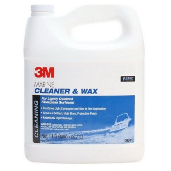 3M 09011 น้ำยาขัดเคลือบไฟเบอร์กลาสเรือ 1แกลลอน Marine Cleaner & Wax 3M 09011 น้ำยาขัดเคลือบไฟเบอร์กลาสเรือ 1แกลลอน Marine Cleaner & Wax