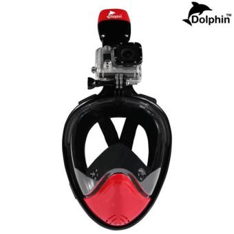 Dolphin หน้ากากดำน้ำ แบบเต็มหน้า สน็อกเกิ้ล รุ่นใหม่ DP02N หน้าโค้ง Dolphin หน้ากากดำน้ำ แบบเต็มหน้า สน็อกเกิ้ล รุ่นใหม่ DP02N หน้าโค้ง