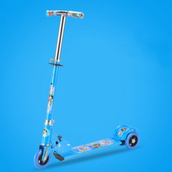 Scooter 3 ล้อ ขนาด 4 นิ้ว มีโช๊ค สำหรับผู้เริ่มเล่น (สีฟ้า) Scooter 3 ล้อ ขนาด 4 นิ้ว มีโช๊ค สำหรับผู้เริ่มเล่น (สีฟ้า)
