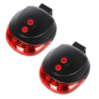 ไฟเลเซอร์ท้ายรถจักรยาน Bike Light Tail Bicycle Laser (Red) 2แพค ไฟเลเซอร์ท้ายรถจักรยาน Bike Light Tail Bicycle Laser (Red) 2แพค