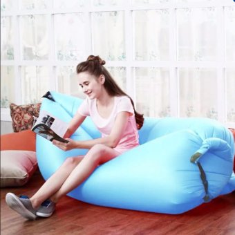 โซฟาลม (สีฟ้า) ที่นอนลม ใช้งานง่าย พับเก็บง่าย แบบพกพา Air Sofa มี 8 สี โซฟาลม (สีฟ้า) ที่นอนลม ใช้งานง่าย พับเก็บง่าย แบบพกพา Air Sofa มี 8 สี