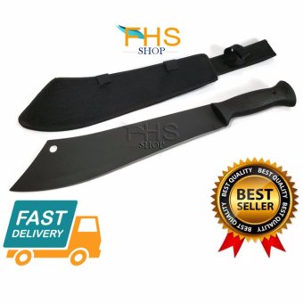 FHS Knife Survivor 44 cm. มีดเดินป่านาดใหญ่ใบเนื้อทรายด้ามยาง ขนาด 44 cm. FHS Knife Survivor 44 cm. มีดเดินป่านาดใหญ่ใบเนื้อทรายด้ามยาง ขนาด 44 cm.