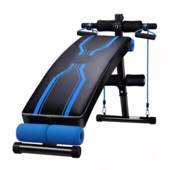 B&G เก้าอี้ซิทอัพ ม้าซิทอัพ เบาะซิทอัพ Sit Up Bench - สีดำ/ฟ้า B&G เก้าอี้ซิทอัพ ม้าซิทอัพ เบาะซิทอัพ Sit Up Bench - สีดำ/ฟ้า