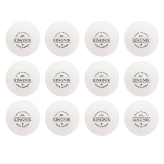 Kingnik ลูกปิงปองพลาสติค 40+ Super Training 1 ดาว สีขาว (12 ลูก) Kingnik ลูกปิงปองพลาสติค 40+ Super Training 1 ดาว สีขาว (12 ลูก)
