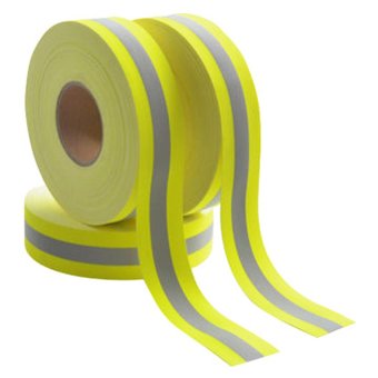 REFLEX แถบผ้าสะท้อนแสงกันไฟ แถบฟลูออเรสเซนต์สีเหลือง-มะนาว 2 นิ้ว 5 เมตร REFLEX แถบผ้าสะท้อนแสงกันไฟ แถบฟลูออเรสเซนต์สีเหลือง-มะนาว 2 นิ้ว 5 เมตร