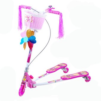 Scooter จักรยานสกู๊ตเตอร์ระบบดุ๊กดิ๊ก แบบ 3 ล้อ รุ่น Three Swing (สีชมพู) Scooter จักรยานสกู๊ตเตอร์ระบบดุ๊กดิ๊ก แบบ 3 ล้อ รุ่น Three Swing (สีชมพู)