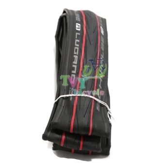 SCHWALBE ยางนอกขอบพับ Lugano 700x23C Red Stripes SCHWALBE ยางนอกขอบพับ Lugano 700x23C Red Stripes