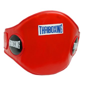 THAIBOXING เป้าป้องกันหน้าท้องหนังเทียม สีแดง THAIBOXING เป้าป้องกันหน้าท้องหนังเทียม สีแดง