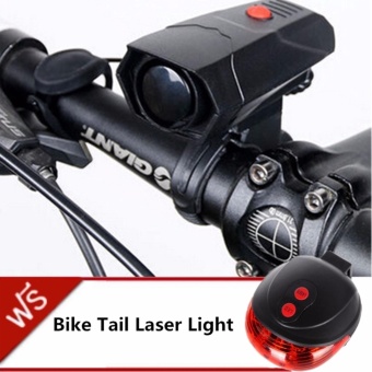 ซื้อ/ขาย JJ Bike Cycle Horns แตรไฟฟ้า ติดจักรยาน ให้เสียงดังชัดเจน ชนิด Lound and Clear Sound แถมฟรี ไฟเลเซอร์ท้ายรถจักรยาน Bike Light Tail Bicycle Laser รุ่น DW-681(Red)