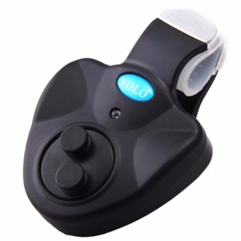 ประเทศไทย JJ สัญญาณไฟติดปลายคันเบ็ด สัญญาณไฟเตือน ตกปลา Fish Alarm Fish Bite Finder Alarm (Black)