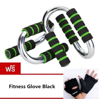 ซื้อ/ขาย JJ ที่วิดพื้น บาร์วิดพื้น ดันพื้น หนาพิเศษ Push Up Grip Push Up Bar แถมฟรี YUEYAN ถุงมือฟิตเนส ถุงมือออกกำลังกาย Fitness Glove Weight Lifting Gloves Black( Int:L)