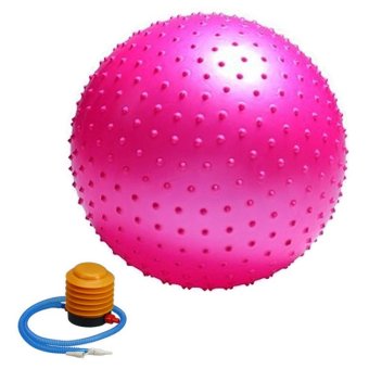 ราคา Kinglion Sport 55CM ลูกบอลโยคะผิวหนามสีชมพู โยคะบอล ลูกบอลออกกําลังกาย ฟิตบอล ลูกบอลฟิตเนส ฟิตเนสบอล ยิมบอล อุปกรณ์ฟิตเนส ออกกําลังกายลดพุง Pink Fitball Fitness Ball Yoga Ball Massage Ball