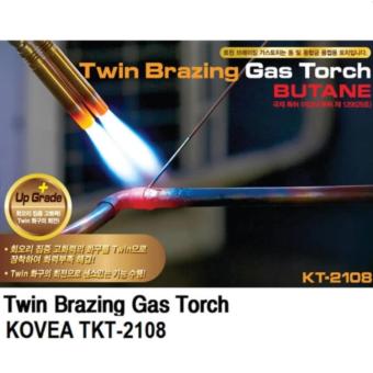 ราคา KOVEA KT-2108 TWIN BRAZING Professional Gas Torch หัวเชื่อมทองเหลืองท่อคู่ เชื่อมท่อแอร์ เชื่อมท่อทอแดง สำหรับช่างแอร์
