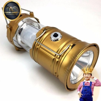ราคา Light Farm 3in1ตะเกียงพกพา แบตสำรอง โคมไฟตั้งโต๊ะ รุ่น RECHARGEABLE CAMPING LANTERN แพ็ค 1 ชุด