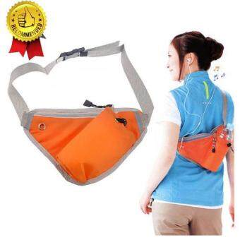 ราคา กระเป๋าคาดเอว กระเป๋าใส่ออกกำลังกาย กันน้ำ สีส้ม MULTI-FUNCTION BELT BAG (Orange)