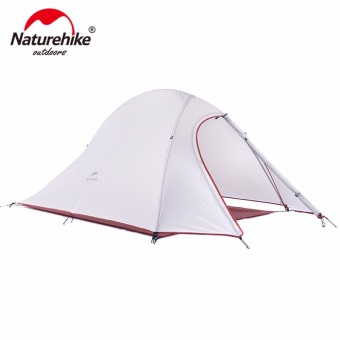 Naturehike CloudUp ชุดห่วงใยเท้าเดินป่าเต็นท์ 20D/210T ผ้าสำหรับ 2 คนมีเสื่อ NH15T002 T - นานาชาติ