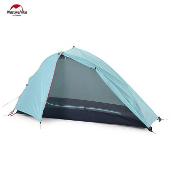 Naturehike Windproof Waterproof Silent Wing Series Tent WithAluminum Rod(Ice Blue) - intl
