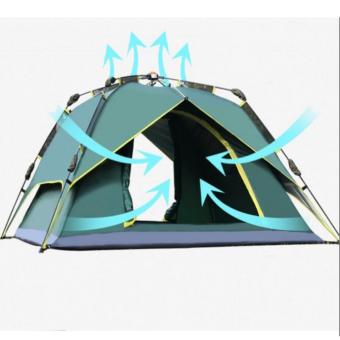 Outdoor Hydraulic AutomaticTents 3-4 Person CampingHiking Tents With Carry Bag  เต็นท์ ขนาดใหญ่ เหมาะกับ 3-4 คนอยู่ ระบายอากาศได้ดี เต็นท์เดินป่า เต็นท์เดิน เต้น