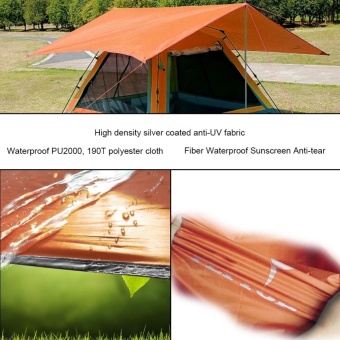 Portable Waterproof Rain Tarp 10x9.5 ft Rain Fly Tent Tarp ShelterSunshade - intl