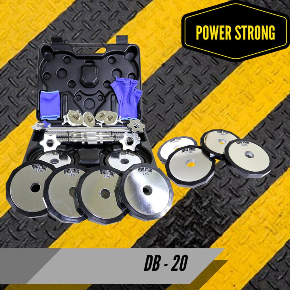 ดูภาพ POWER STRONG ดัมเบลปรับน้ำหนัก ชุดยกน้ำหนัก 20 กิโลกรัม แบบเคลือบโครเมียม ขอบยาง วางนุ่ม เพิ่มเติม POWER STRONG ดัมเบลปรับน้ำหนัก ชุดยกน้ำหนัก 20 กิโลกรัม แบบเคลือบโครเมียม ขอบยาง วางนุ่ม