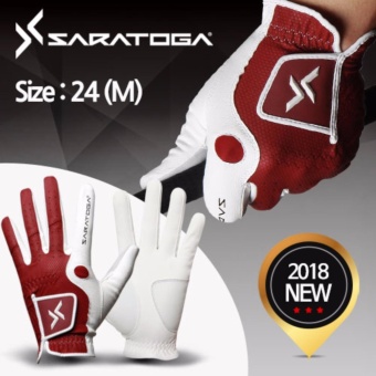 2561 SARATOGA ถุงมือกอล์ฟ (สีไวน์ 1pc)