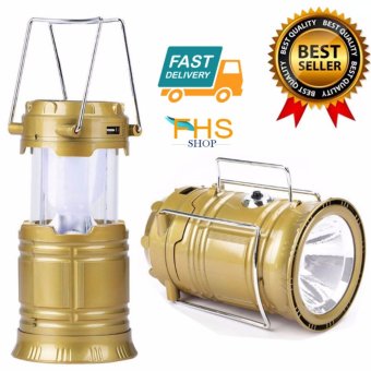 ประเทศไทย Senbei jy-5800T 6 LED Solar Rechargeable ตะเกียงLED พลังงานแสงอาทิตย์+ไฟฉายLED+ที่ชาร์จมือถือฉุกเฉิน