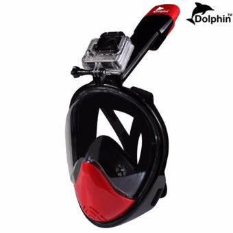 2561 Snorker หน้ากากดำน้ำ ครอบทั้งหน้าหายใจสะดวกขึ้น มีฐานติดตั้งกล้อง รุ่น DP02N ไซส์ (L/XL)