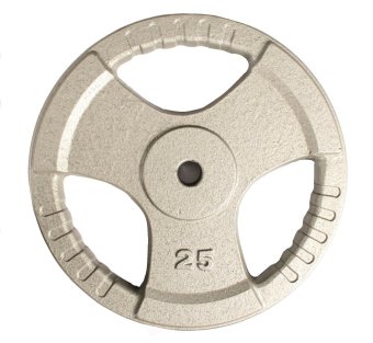 2561 Sportland แผ่นน้ำหนัก ดัมเบล บาร์เบล Dumbbell Barbell Hammerton (Sl) 25 Kg. (28Mm.) - สีเทา