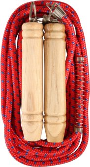 ประเทศไทย SPORTLAND ZH1005 เชือกกระโดด สำหรับผู้ใหญ่ Jump Rope With Spring SPL CCL9mm.L305cm.L # - Red