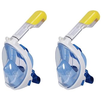ซื้อ/ขาย Super snorke หน้ากากดำน้ำ แบบมีฐานติดกล้อง Gopro รุ่น DP01N ( สีฟ้า)2 ชิ้น ขนาดเดียวกัน