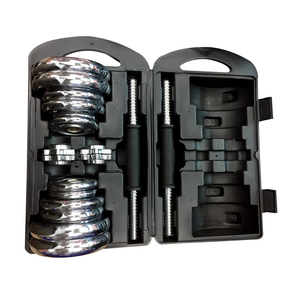 Telecorsa  ดัมเบล แบบพกพา  ขนาด 20 Kg. รุ่น Dumbbell20?  - Silver