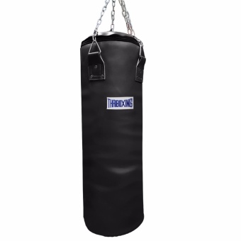 ดูภาพ THAIBOXING กระสอบทรายหนังแท้ ขนาด 90x32 cm. สีดำ(เฉพาะตัวกระสอบทรายและโซ่) เพิ่มเติม THAIBOXING กระสอบทรายหนังแท้ ขนาด 90x32 cm. สีดำ(เฉพาะตัวกระสอบทรายและโซ่)